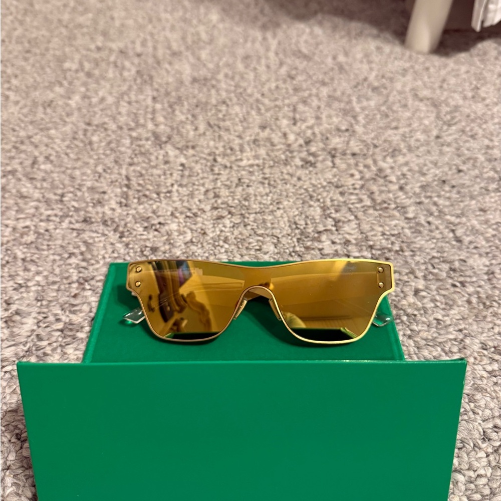 Bottega Veneta Gold Sunglasses